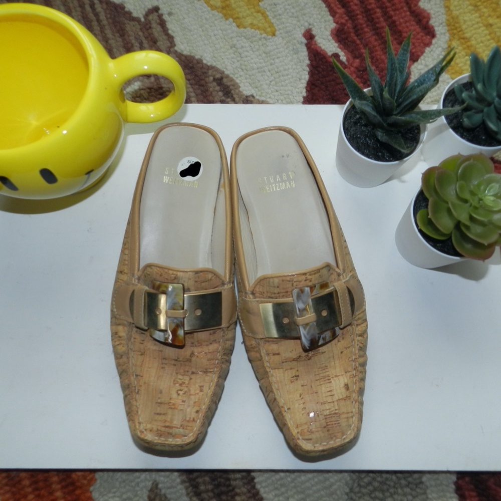Stuart Weitzman Cork Style Flats Sz 5.5